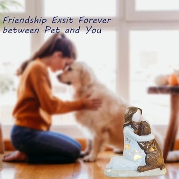 Dog Memorial Candle Holder - Bereavement Gift - Loss Of Pet Remembrance Gift - Picture 3 of 10